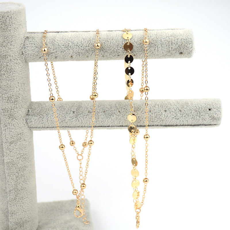Copper Sequin Anklet photo 2