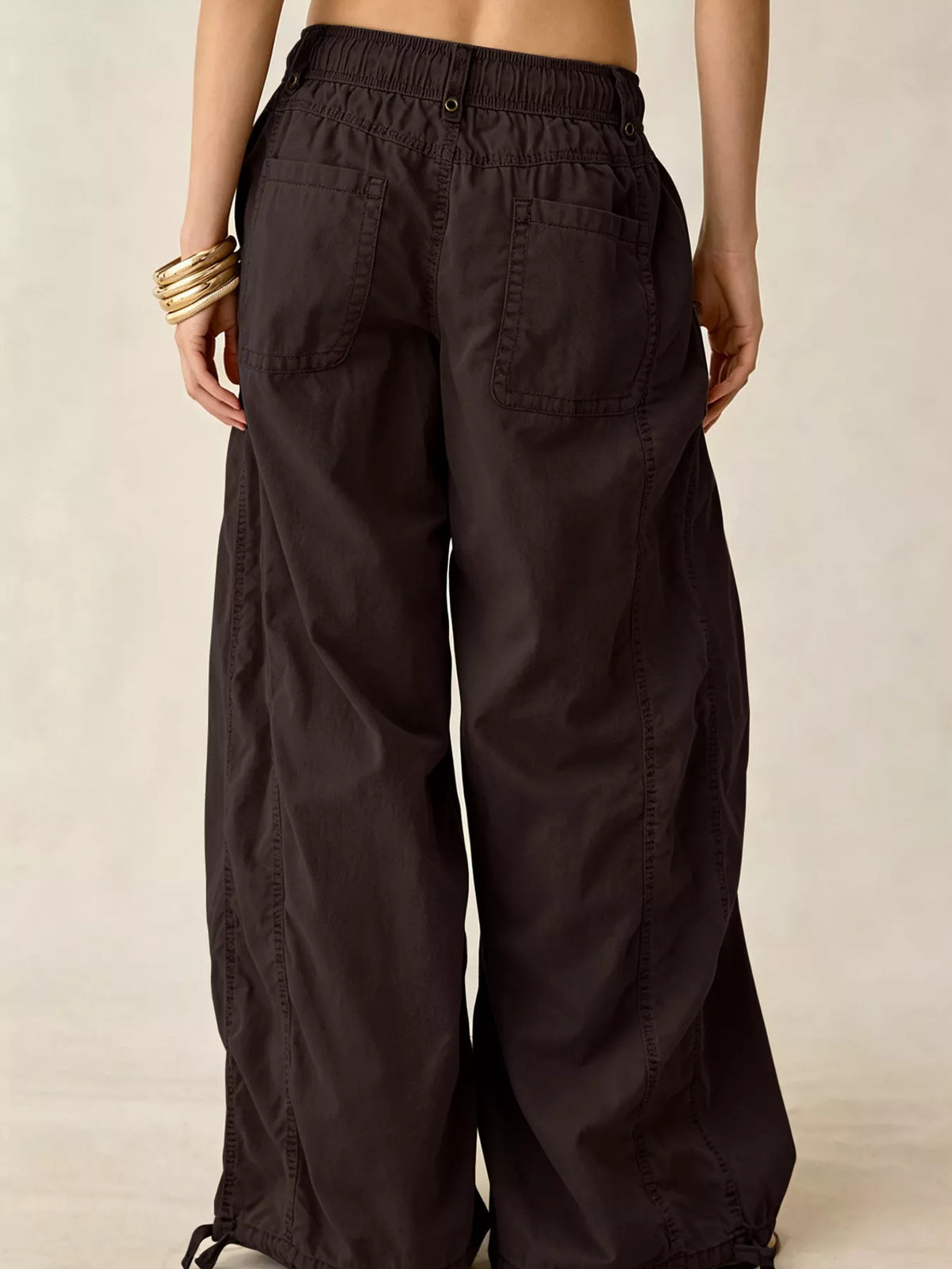 High-waisted Cargo Wide-leg Pants (24)