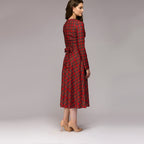 Plaid Elegant Midi Dress photo 2