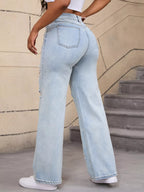Distressed Wide-leg Jeans (7)