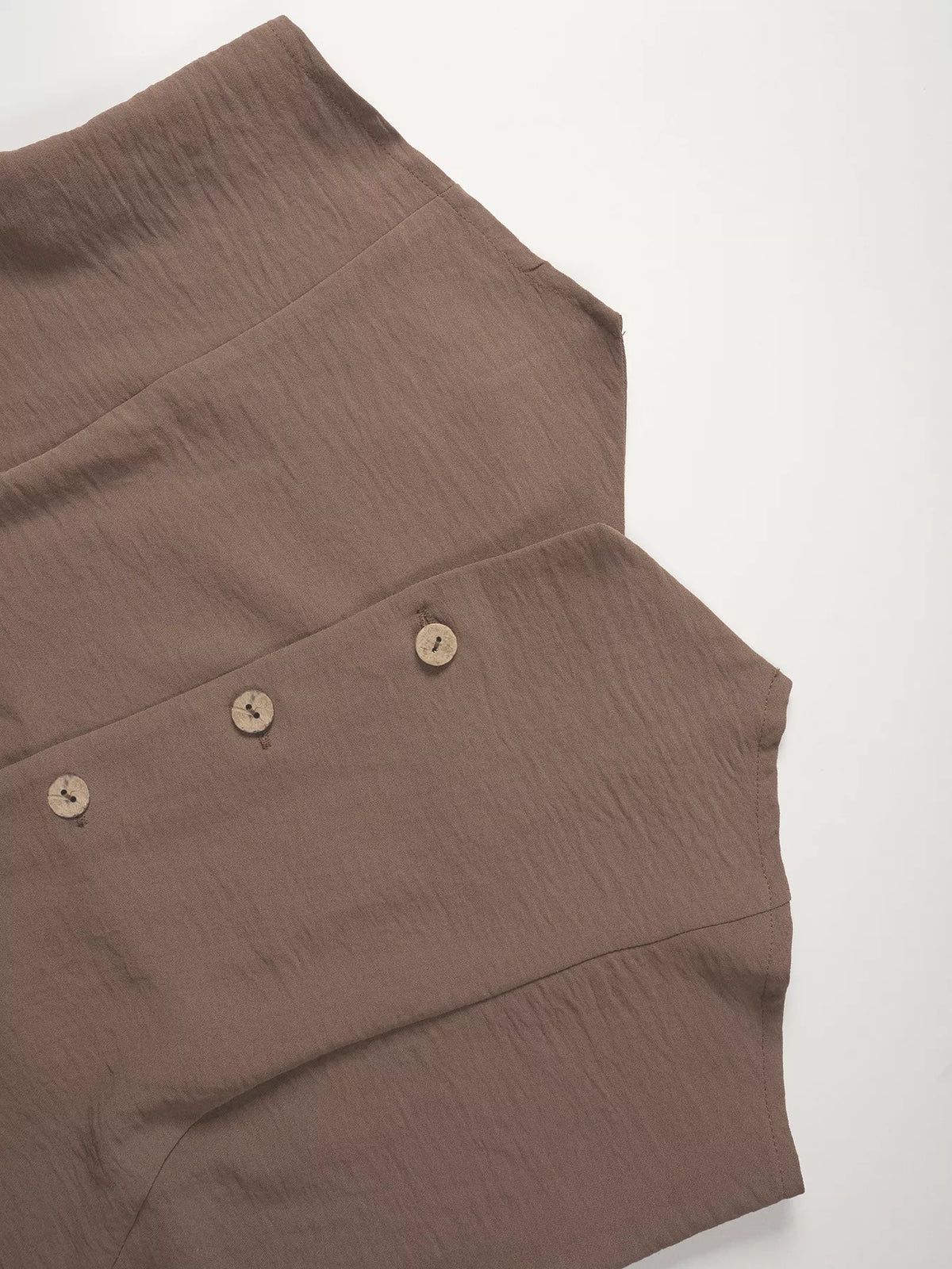 Button-down Vest Wide Leg Pants Set (18)