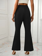 Slit Flare Pants Pockets (3)