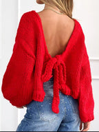 Chunky Knit Tie-front Cardigan (5)