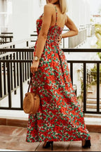 Printed Spaghetti Strap Maxi Dress (30)