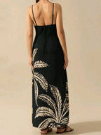Printed Sleeveless Maxi Dress (2)