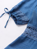 Lace Detail V-neck Mini Dress (13)
