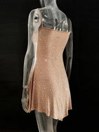 Rhinestone Decor Mini Cami Dress (9)