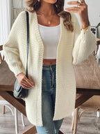 Open Front Drop Shoulder Cardigan (2)