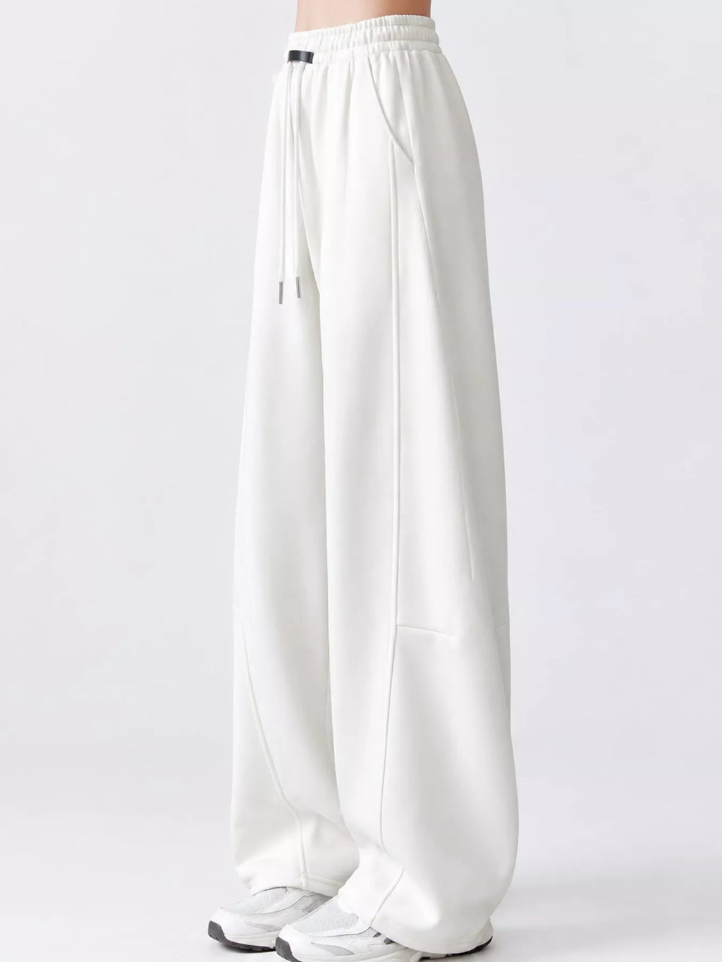 Full Size Drawstring Loose Fit Wide-leg Sweatpants Plus (31)