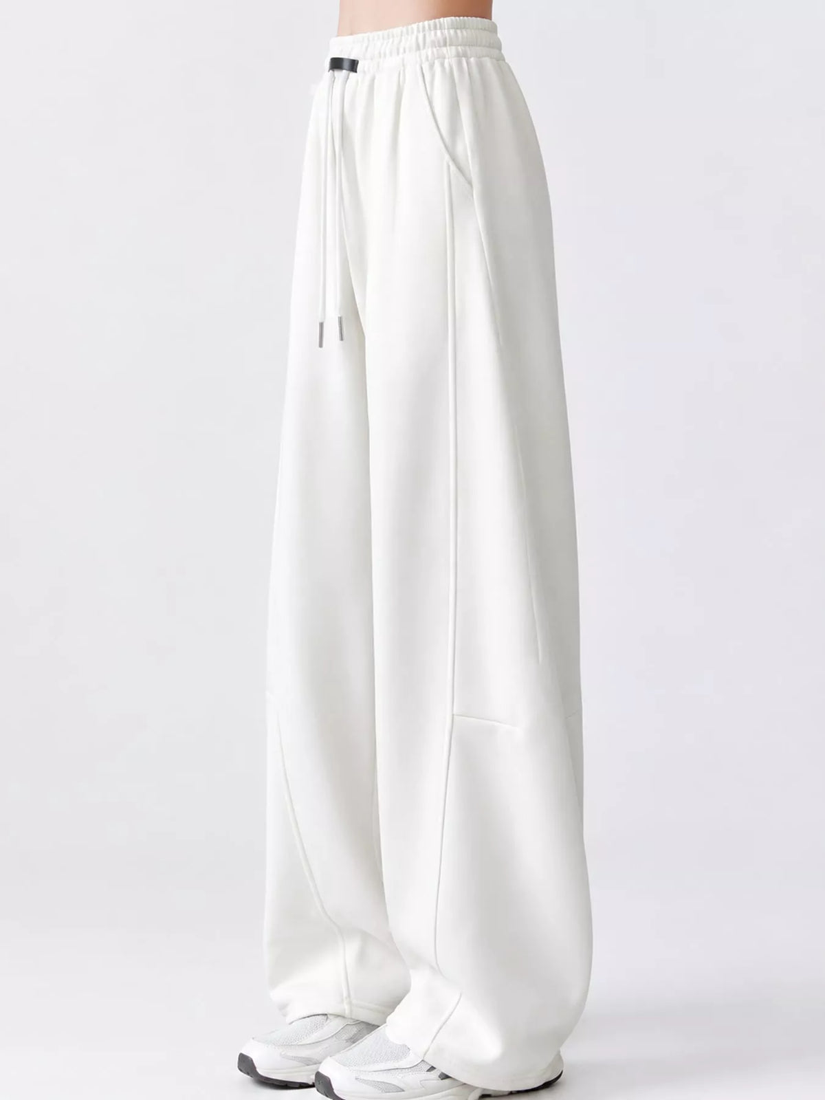 Full Size Drawstring Loose Fit Wide-leg Sweatpants Plus (31)