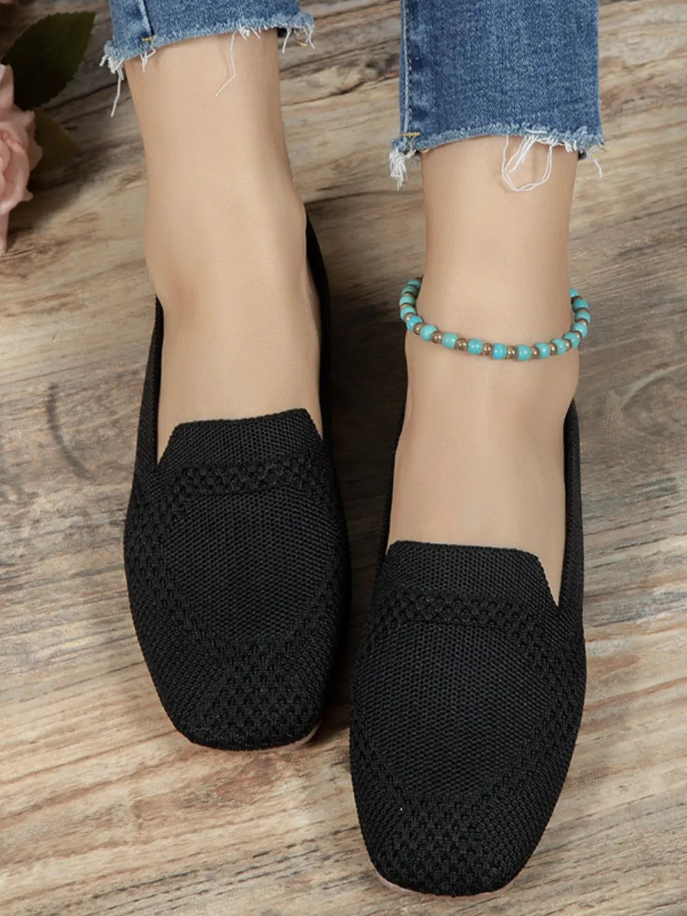 Square Toe Flat Slip-ons (7)