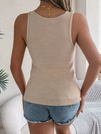 Eyelet V-neck Tank (15)