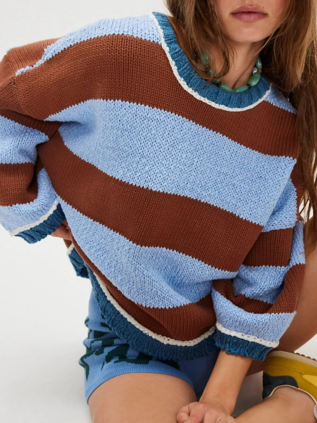 Block Round Neck Sweater (10)