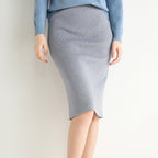Knitted Skirt Wrap Hip variant CJNSXZQZ01353-Grey-M|CJNSXZQZ01353-Grey-L