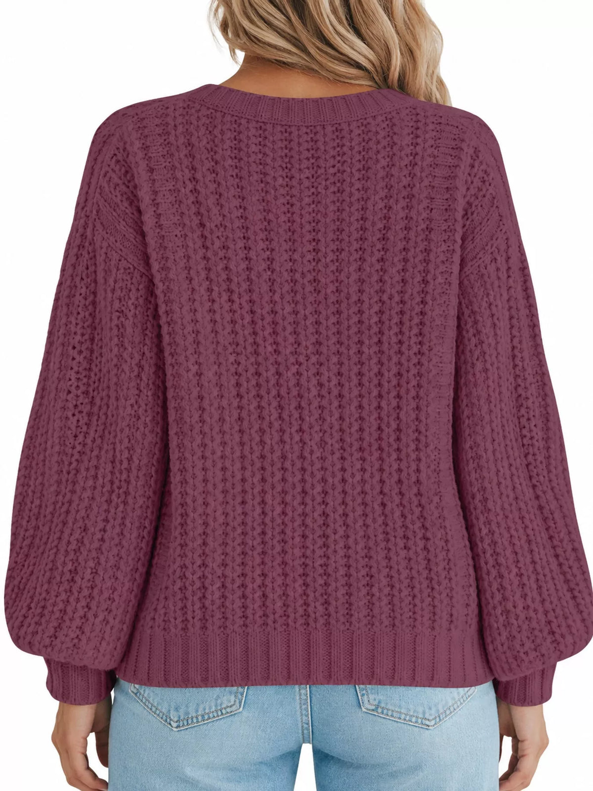 Full Size Chunky Knit Button-down Cardigan Plus (21)