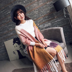 Cashmere-inspired Scarf variant CJNSFSWJ00239-Yellow pink