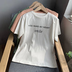 Letter Printed T-shirt White photo 9
