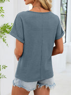 Lace Trim Short Sleeve T-shirt (9)