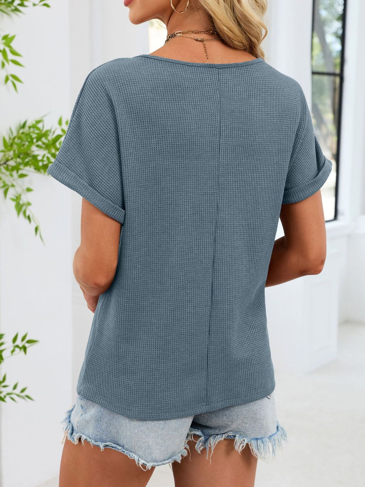 Lace Trim Short Sleeve T-shirt (9)