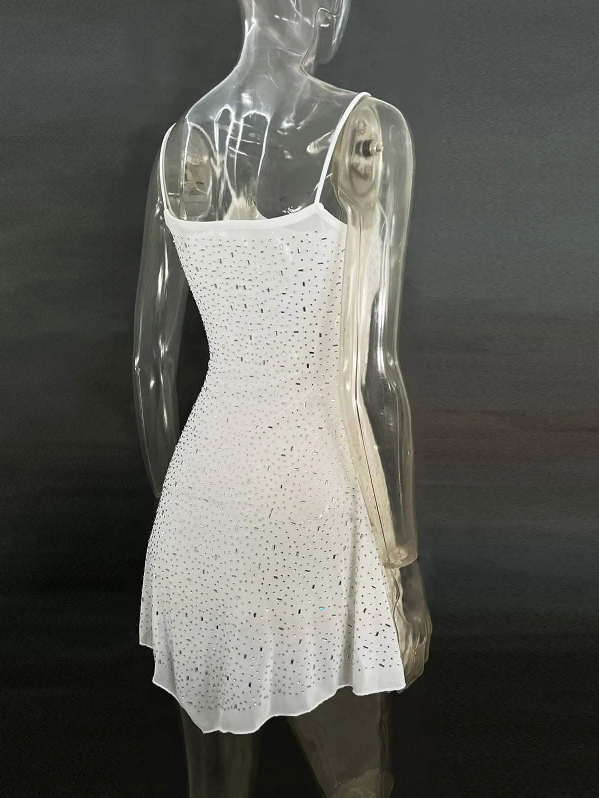 Rhinestone Decor Mini Cami Dress (21)