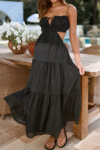 Cutout Square Neck Midi Cami Dress (13)