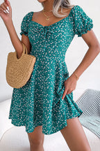 Ditsy Floral Drawstring A-line Dress (7)