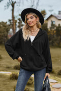 Cable-knit Long Sleeve Hooded Jacket (22)