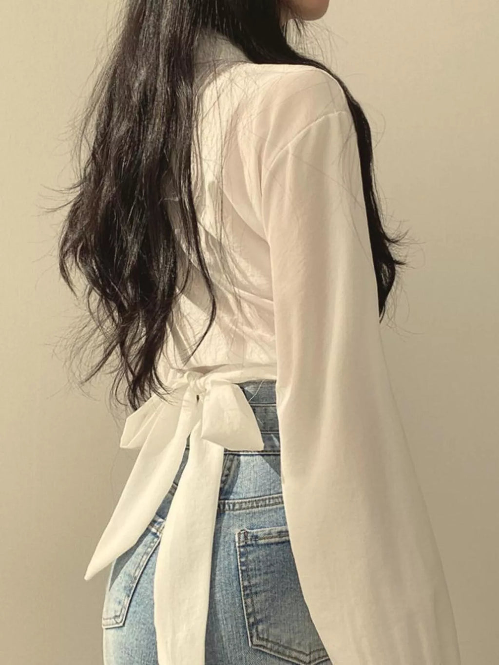 Twisted Front Long Sleeve Shirt (2)
