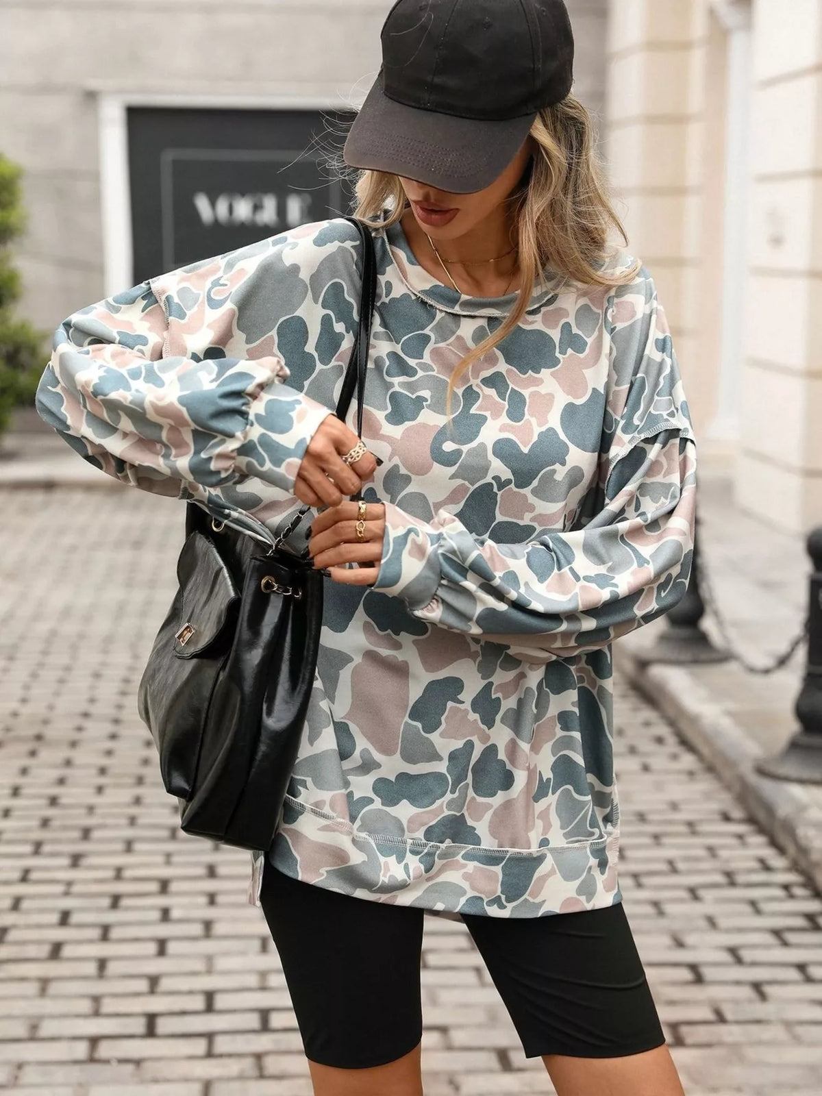 Printed Round Neck Sweatshirt (10)