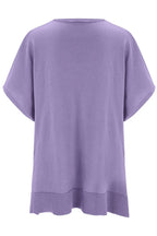 Slit V-neck Half Sleeve Knit Top (18)