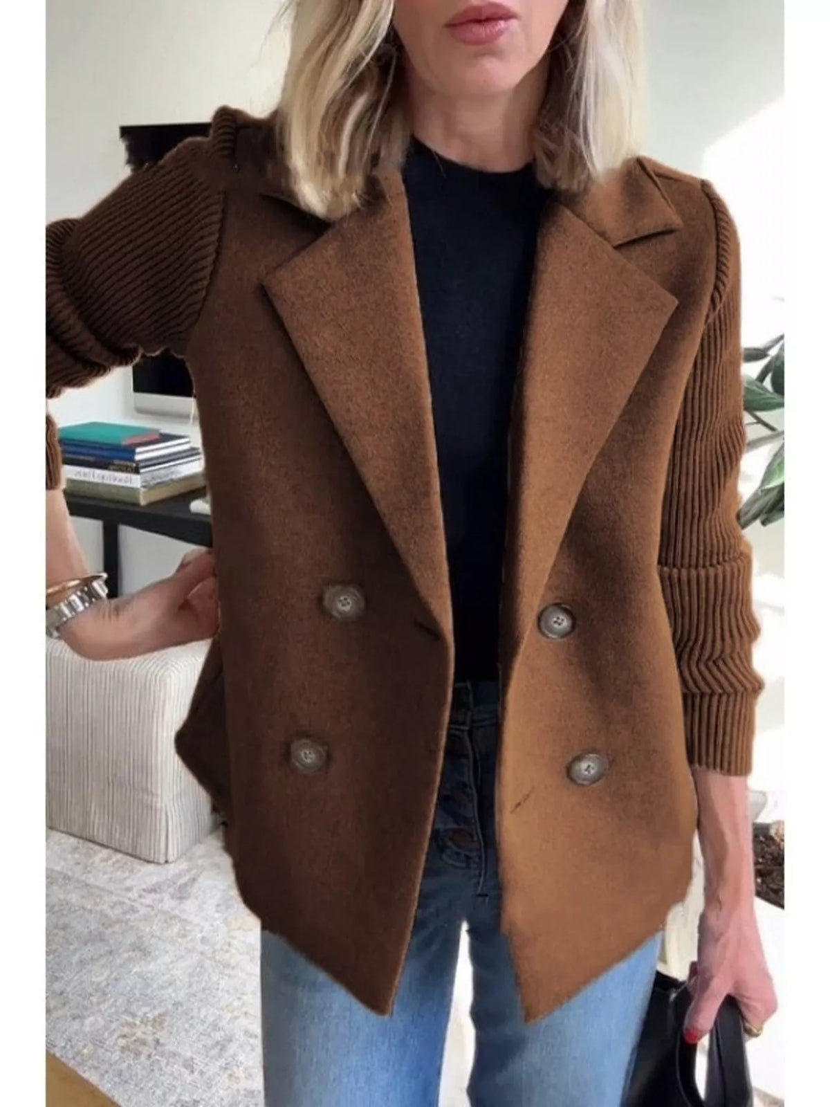 Full Size Knitted Blazer (7)