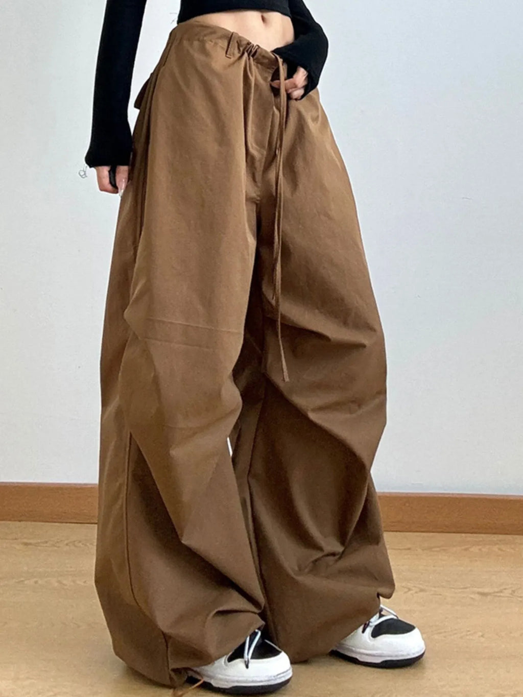 Wide Leg Casual Drawstring Pants (5)
