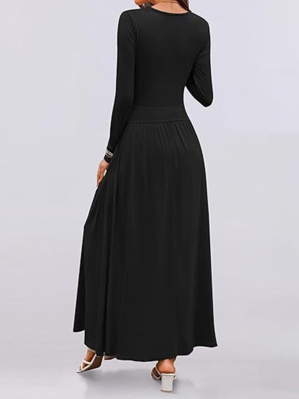 Long Sleeve Maxi Dress Pockets (7)