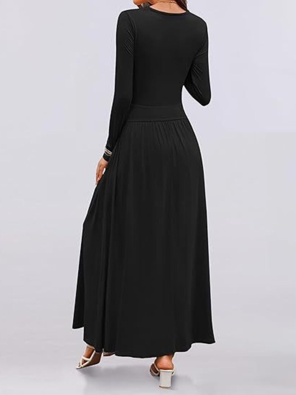 Long Sleeve Maxi Dress Pockets (7)