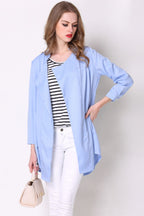 Full Size Open Front Longline Trench Coat (6)