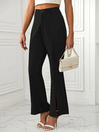Slit Flare Pants Pockets (2)