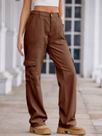 High-waisted Cargo Jeans (7)