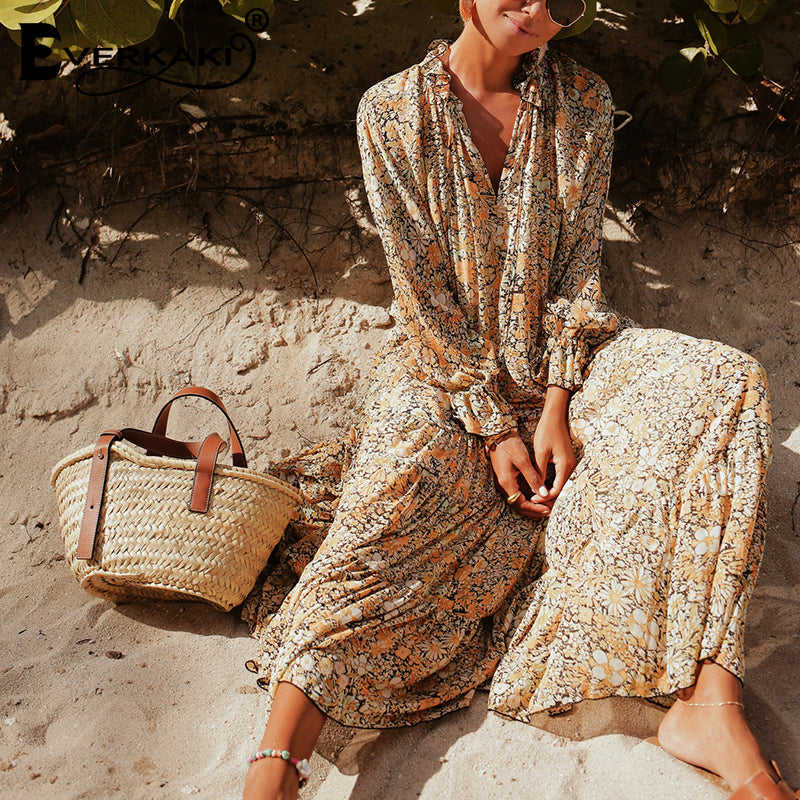V-neck Print Dress photo 4