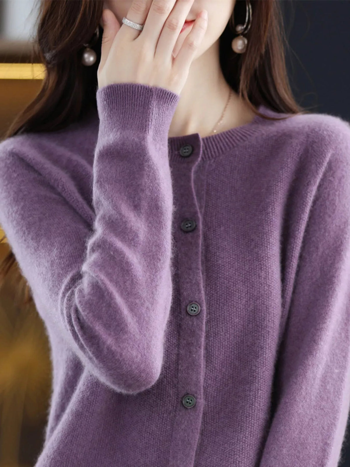 Button-down Long Sleeve Cardigan (19)