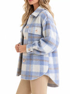 Plaid Button-down Jacket (7)