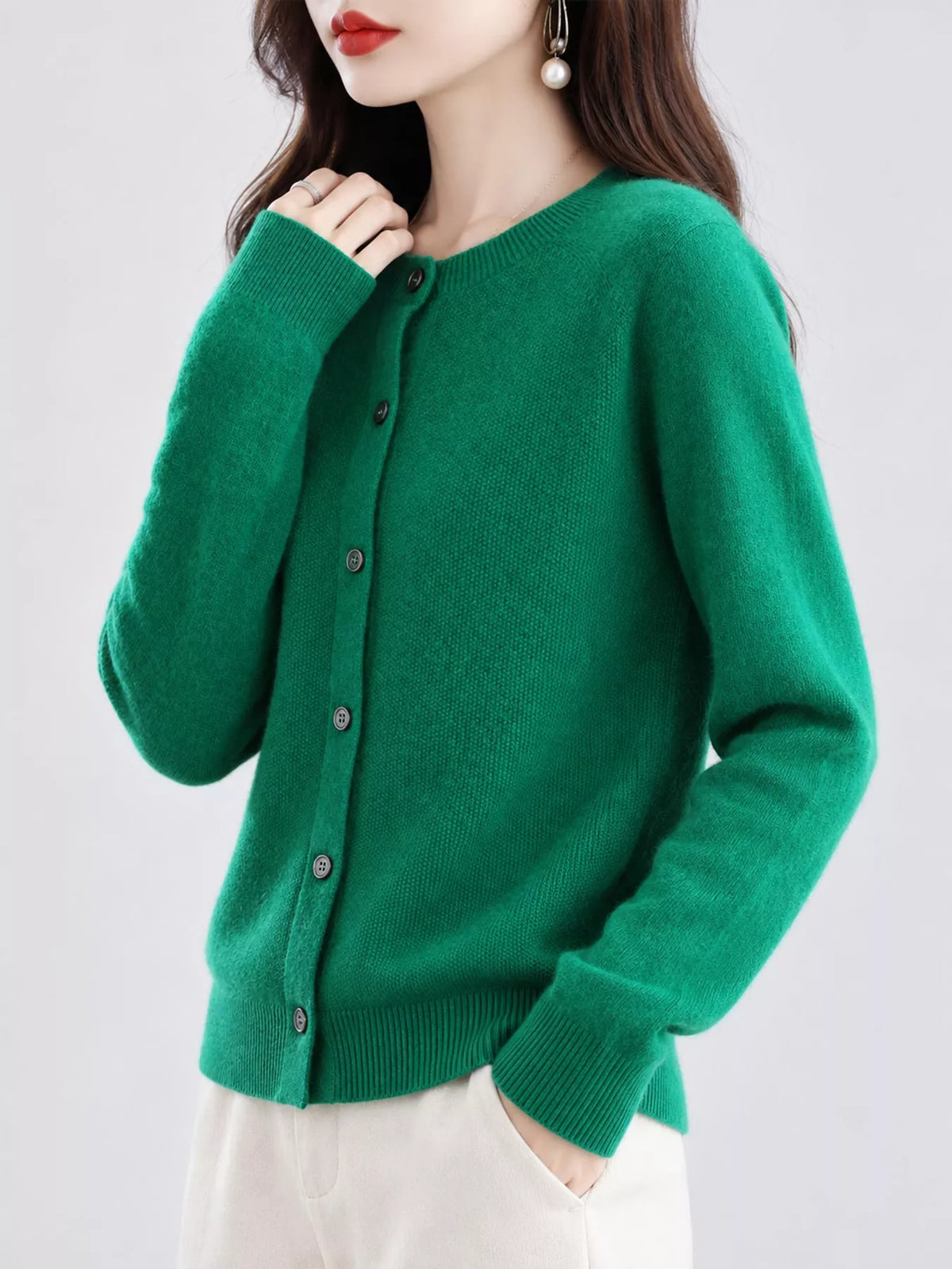 Button-down Long Sleeve Cardigan (15)
