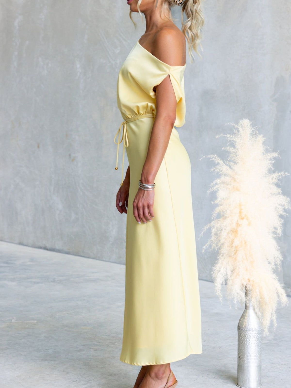 One-shoulder Tied Midi Dress (25)