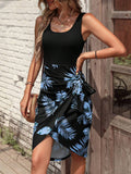 Tropical Print Maxi Dress variant CJLY233945601AZ|CJLY233945602BY|CJLY233945603CX|CJLY233945604DW|CJLY233945605EV