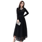 V-neck Black Dress photo 2