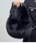 Portable Fur Bag Fall Winter Popular photo 13