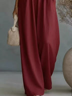 Full Size Half Sleeve Wide-leg Jumpsuit Plus (12)