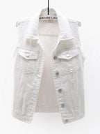 Full Size Button Down Raw Hem Sleeveless Denim Jacket Plus (19)