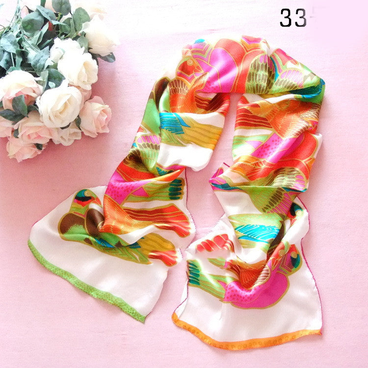 Animal Print Silk Scarf photo 1