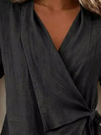 Tie-side Detail Wrap Top (9)