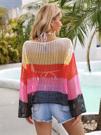 Block Openwork Boat Neck Cover Up (2)